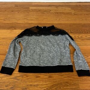 Sandro Women’s Grey Long Sleeve Top Size 1/Small